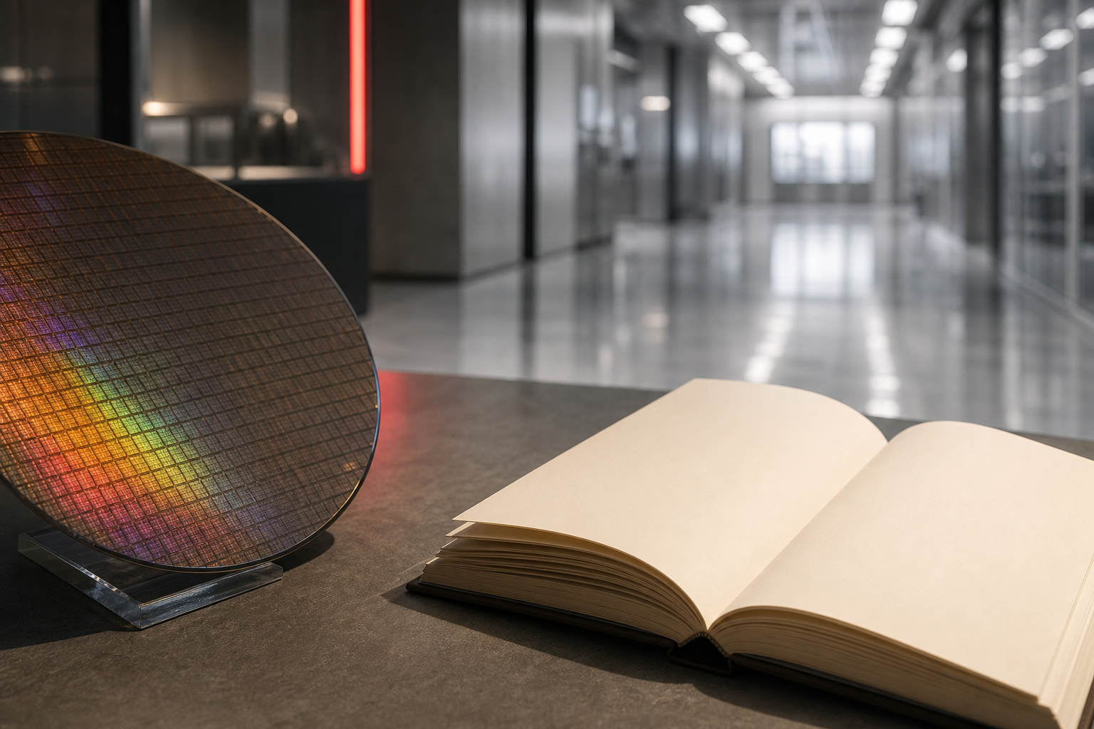 Text-free editorial image about AI PCs, Arm chips, cloud AI, and local inference